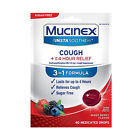 Mucinex Instasoothe Sugar Free Cough Drops Mixed Berry 40 Ct 2 Pack Exp 1 26