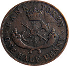 Bank Of Upper Canada 1852 1 2 Penny Token   05549 