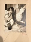 John Geraci 1951 Signed African American Mother And Child Photograph 13   x10   
