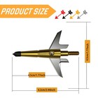 12pcs Hunting  Broadheads 100 Grain Compound Bow Crossbow Arrow Tips