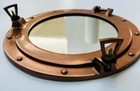 Working 15 aluminum Porthole Mirror Wall Hanging Ship Boat Round Porthole Mirror