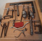 Machinist Large Tool Lot Punches Drill Bits Chucks Boring Tools   More