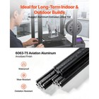 Uimoso 5pcs 2040 Aluminum Extrusion 78 74  2000 Mm V Slot Anodized Linear Rail