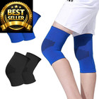 Yxmeiguo 2 Pairs Kids Knee Brace Sleeve  Youth Large  Blue black 