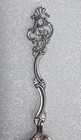 Thorvald Marthinsen Ornate Demitasse Spoon 356 Scroll Flower 830 Silver Norway