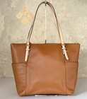 Michael Kors Jet Set Item East West Top Zip Tote Shoulder Bag Brown Luggage