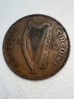 1937 Irish Free State One Penny Coin 