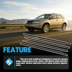 4 Pcs Front And Rear Left Right Outer Door Window Belt Trim Molding Compatible