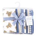 Unisex Baby Flannel Burp Cloth 10pk  Gentleman Bear  Size