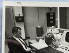 Vintage Nasa Black Serial Numbered Type-1 Photograph Gemini Mission Control
