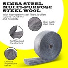 Steel Wool 115 Ft 5 Lb Fine Jumbo Roll For Cleaning Polishing And Surface Prep