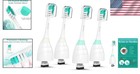 Deep Clean  Gum-friendly Philips Sonicare Replacement Brush Heads - 4 Pack