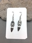 Sterling Silver Goddess Jane Iris Earrings Moonstone Hematite Full Moon New Moon