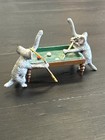 Vintage Austrian Cold Painted Bronze Elephants Playing Billiards Miniature