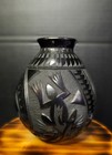 Mata Ortiz Blackware Pottery Signed Martin Olivas Quintana Olla