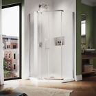 Sunny 36 5  W X 36 5  D X 72  H Corner Shower Door Enclosure Neo-angle In Chrome