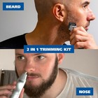 Wahl Groomsman Rechargeable Beard Trimmer Kit For Mustaches  Nose Hair  And Ligh
