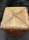 Antique Singer Puzzle Box Sewing Kit  Purple Velvet Lined 1889 Patent  Latches