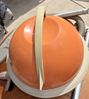 Hoover Constellation Ball Canister Vacuum Cleaner Model 858 Orange Works Great
