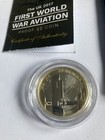 2017bi-metalic First World War Aviation Proof   2 Coin With Coa