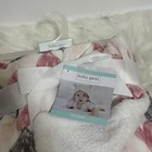 Girls Baby Gear Pink Purple Hearts Infant Baby Security Blanket Lovey Plush Soft