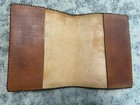 Hand Crafted Leather Book Bible Cover Embossed Cross Mountains Praise The Lord