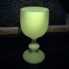 Pv Portieux Vallerysthal White Opaline Glass 6 1 2  Water Goblet France Pristine