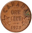 Rare 1923 Canada Small Cent Penny 1c King George V Key Date Np0131