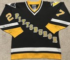 1996-97 Pittsburgh Penguins Game Worn Used Glen Murray Set 2 Road Jersey