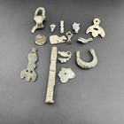 Ancient Celtic Bronze Max    And Pendant 15 Pieces Together