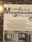 1954 Magnavox High Fidelity Tv   Radio Phonograph Print Ad Magnificent Vtg 1950s