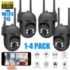 1080p 1-4 Wireless Security Camera System Smart Outdoor 5g Wifi Night Vision Cam