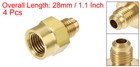 4pcs Brass Pipe Fitting 1 4 Sae Flare Male To 1 4npt Female Thread Adapter