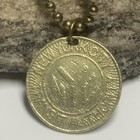 Vintage Nyc 1980s New York City Subway Transit Token Coin Pendant Manhattan