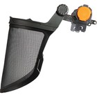 Klein Tools 60474 Safety Face Shield  Lightweight Steel Mesh Impact Rated  Black