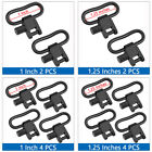 2 4pcs Rifle Gun Sling Swivels Quick Detach Heavy Duty Steel Swivel Set 1  1 25 