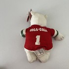 Coca-cola Polar Bear Bean Bag Plush In  1 Jersey Shirt Stuffed Toy New With Tags