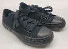 Converse Youth Chuck Taylor All Star Canvas Low Top Sneakers Black Size 11y New