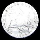 1855 855 Repunched Date Silver Three Cent Piece 3cp Error Nice Details   930z