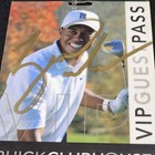 Tiger Woods Autographed 2007 Buick Clubhouse Vip Guest Pass Pga Golf Signed