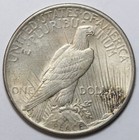 1925  1 Peace Silver Dollar Uncirculated - Raw - Great Luster   Light Toning