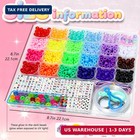 1000pcs Neon Kandi Pony Beads Letter Bead Bracelet Making Kit   Friendsh