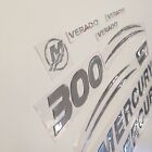 Mercury Verado 300 3d   Resin Domed Outboard 2017 Aftermarket Decal Sticker Set