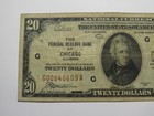  20 1929 Chicago Illinois National Currency Federal Reserve Bank Note Bill Fine