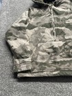 Cabela s Berber Fleece Windshear Hooded Pullover Camo Medium 3 4 Zip  see Flaw 