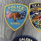 5 Police Patches Alaska Klawock Galena Skagway Whittier Anchorage Klondike Ak