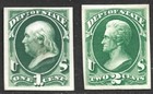 Us Scott  o57p4-o71p4 State Department Plate Proofs On Card 1873 Vf Lh Ngai 