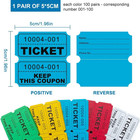1000 Pcs Raffle Tickets Roll  50 50 For Small  5 Colors