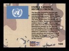 1991 United Nations Security Council 100 Pro Set Desert Storm Trading Card Tc Cc