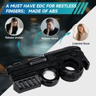 7 In 1 Fidget Slider  Spinner  Hand Roller Handheld Small  Black